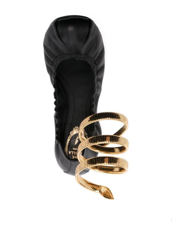 24FW 르네 카오빌라 플랫 슈즈 C12186 010 NA01V017 Black - RENE CAOVILLA