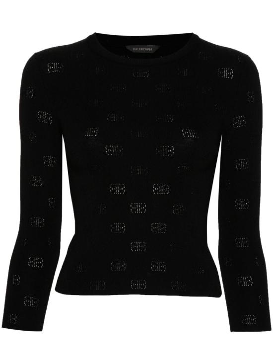 25SS 발렌시아가 스웨터 793613 T52151000 Black
