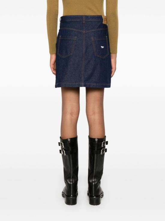 24FW 메종키츠네 숏 스커트 NW01508 WW0081P470 Blue - MAISON KITSUNE