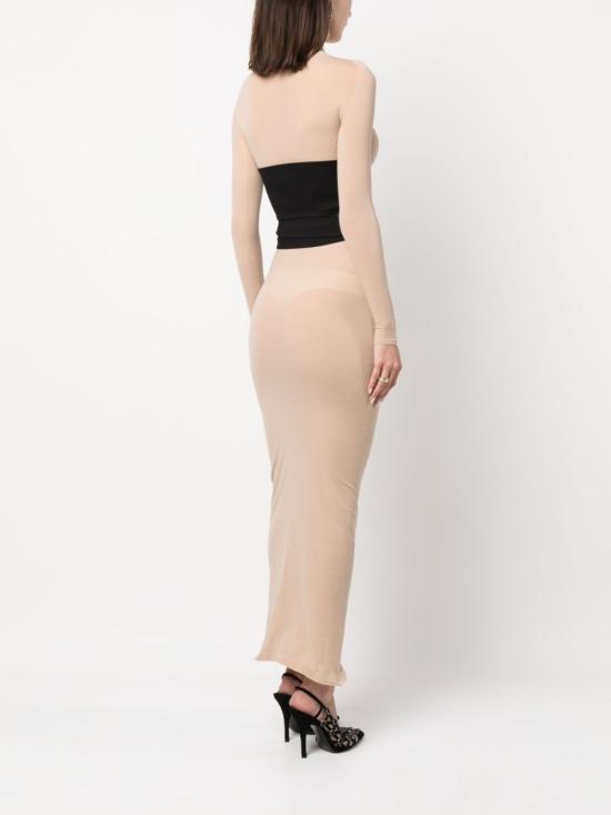  알라이아 롱 원피스 AA9R23844M827 178 Beige - ALAIA