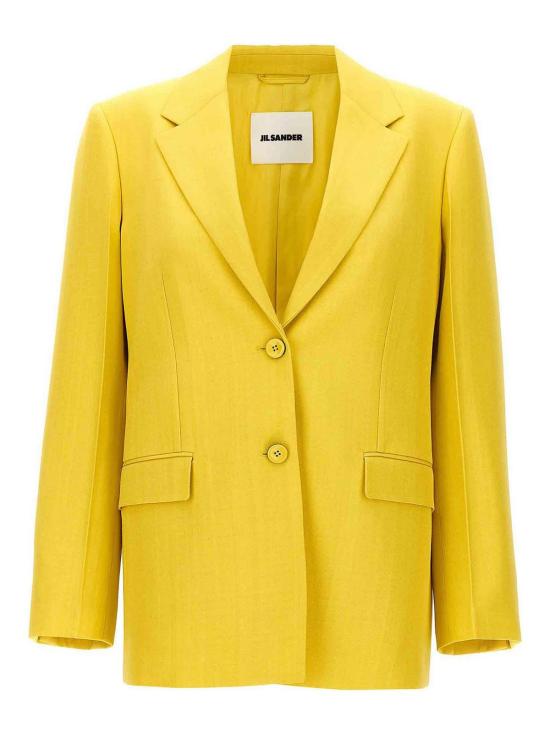 24FW 질샌더 수트 자켓 J02BN0153J65005341 Yellow