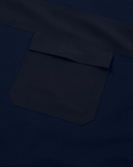 25SS 에르노 반팔 티셔츠 JG000233U 520039200 Blue navy - HERNO
