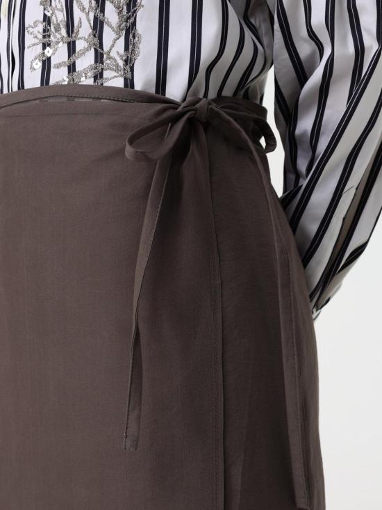 25SS 브루넬로 쿠치넬리 롱 스커트 ML140G3826 C8705 Brown - BRUNELLO CUCINELLI