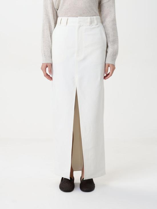 25SS 브루넬로 쿠치넬리 스커트 MH534G3829 C9002 White