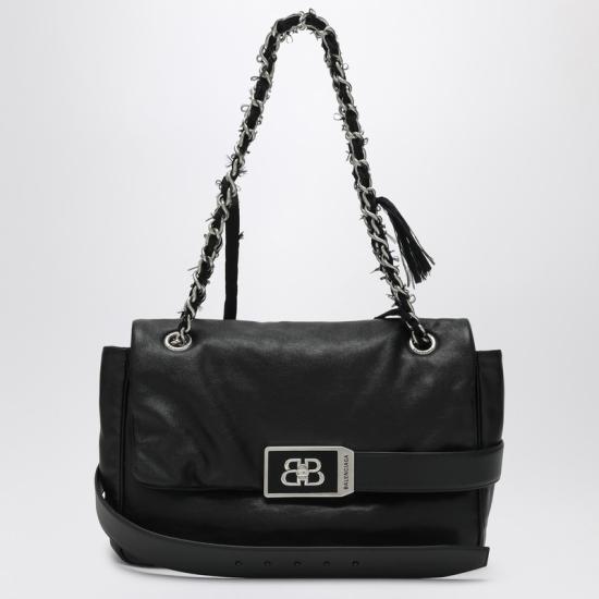 25SS 발렌시아가 숄더백 8117812ABIV Black