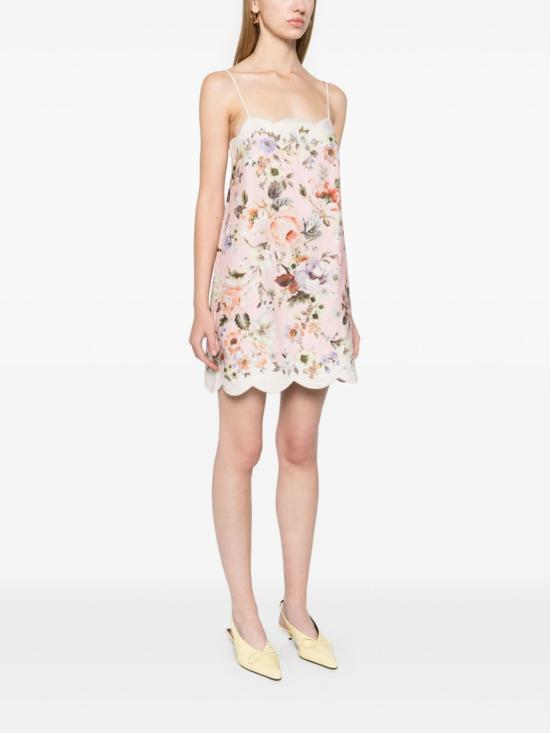 25SS 짐머만 숏 원피스 0720DRS252 PIF Pink - ZIMMERMANN