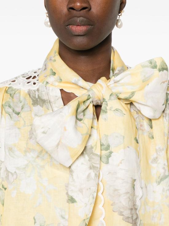 25SS 짐머만 숏 원피스 0797DRS252 YFL Yellow - ZIMMERMANN