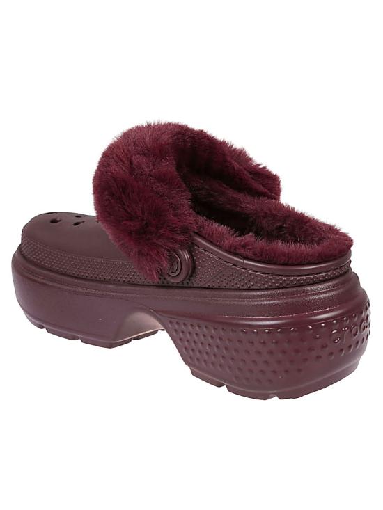  크록스 샌들 CR208546 STOMPLINEDDARKCHERRY Bordeaux - CROCS