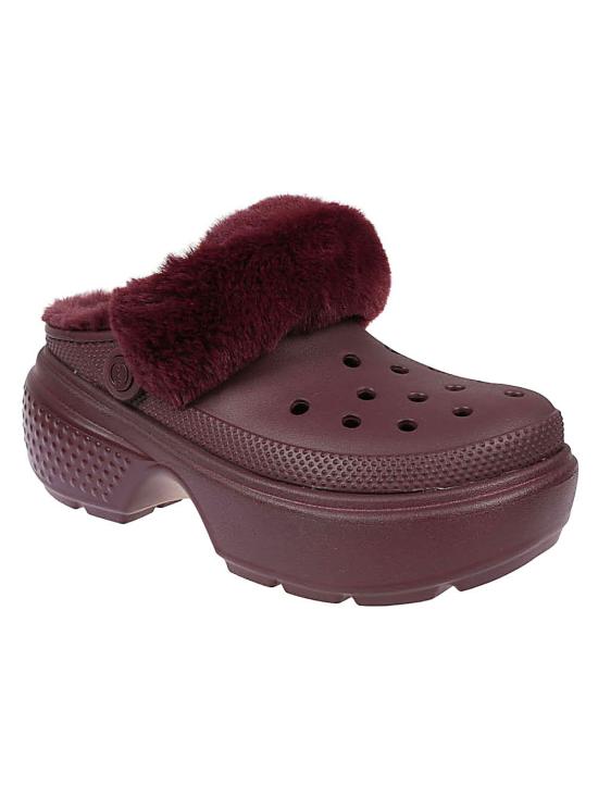  크록스 샌들 CR208546 STOMPLINEDDARKCHERRY Bordeaux - CROCS