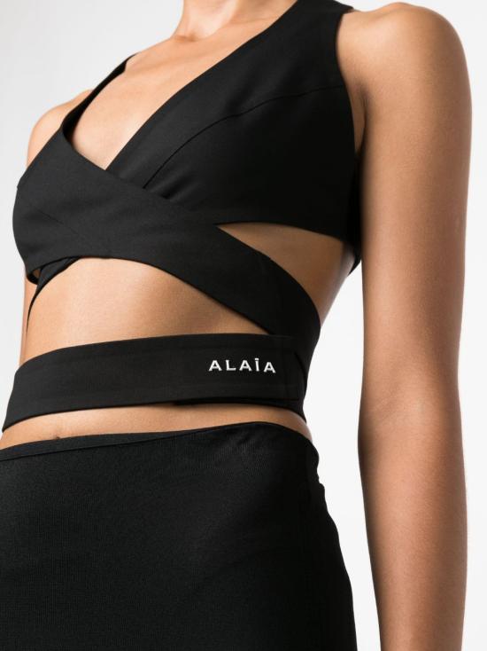  알라이아 반팔 티셔츠 AA9H03704J047 995 Black - ALAIA