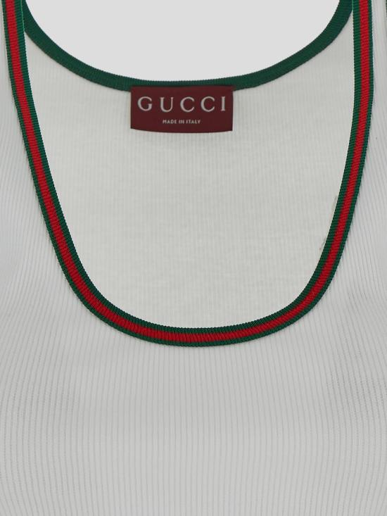 25SS 구찌 민소매 티셔츠 815851 XJG5O9692 White - GUCCI
