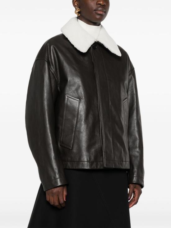 24FW 보테가베네타 가죽 자켓 799184 V2JI02113 Brown - BOTTEGA VENETA