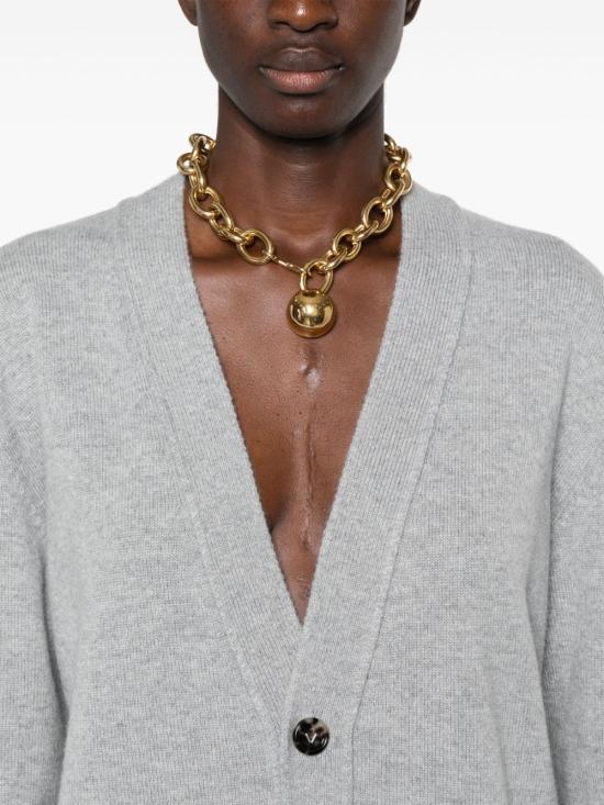 24FW 보테가베네타 가디건 774699 V2MM08531 Grey - BOTTEGA VENETA