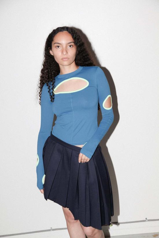  케이코 숏 스커트 Kk Co 비대칭 필드  황혼 - KKCO