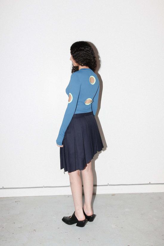  케이코 숏 스커트 Kk Co 비대칭 필드  황혼 - KKCO