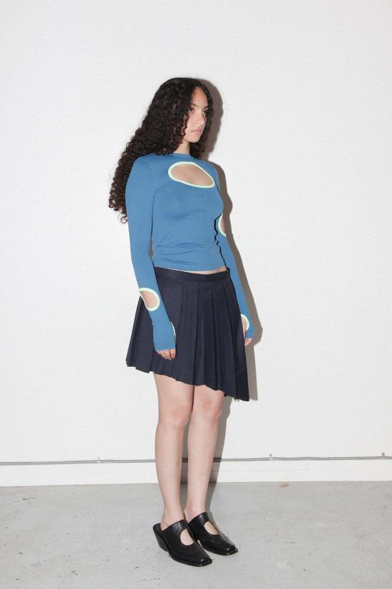  케이코 숏 스커트 Kk Co 비대칭 필드  황혼 - KKCO