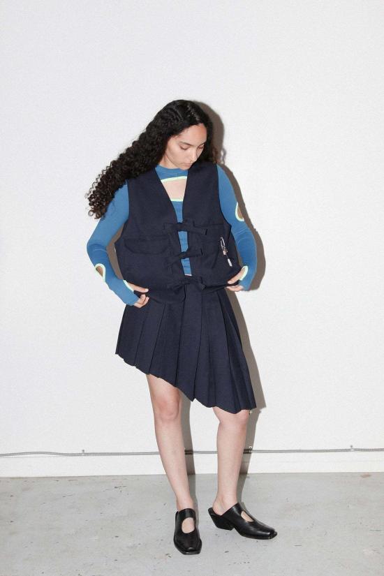  케이코 숏 스커트 Kk Co 비대칭 필드  황혼 - KKCO