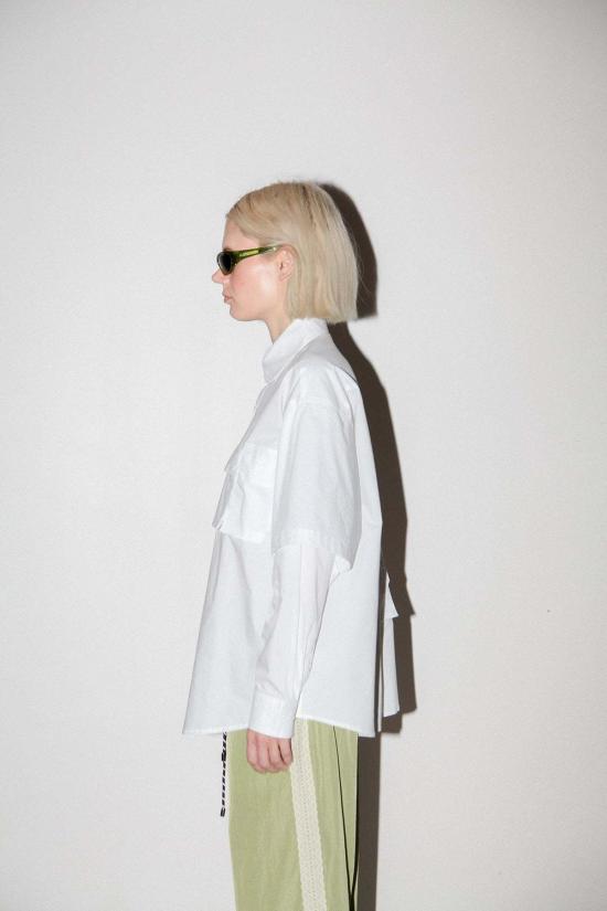  케이코 셔츠 Kk Co 스프린트 더블 버튼업 스노우 - KKCO