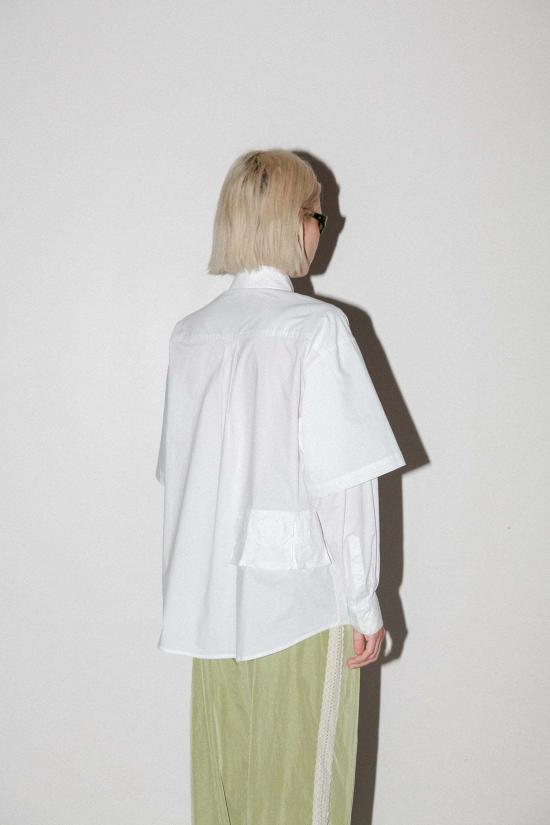  케이코 셔츠 Kk Co 스프린트 더블 버튼업 스노우 - KKCO