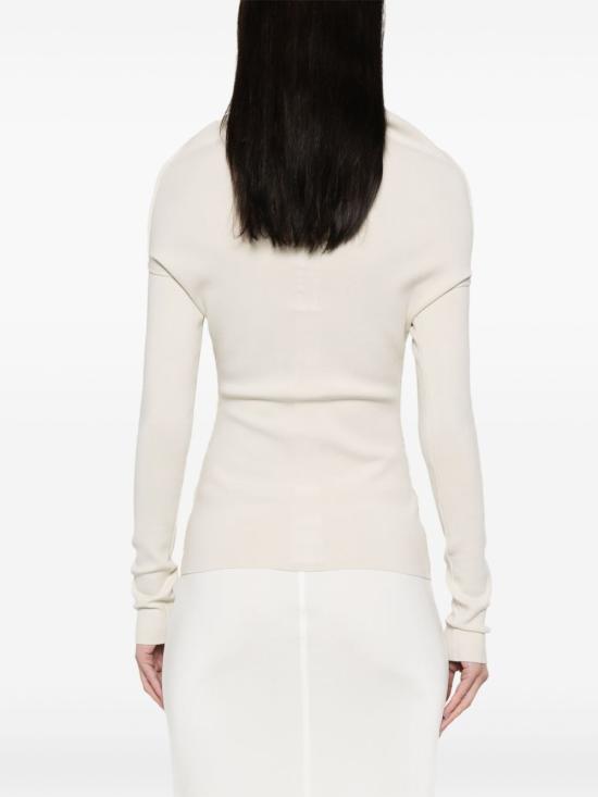 25SS 릭 오웬스 반팔 티셔츠 RP01E7690 KST41 Ivory - RICK OWENS