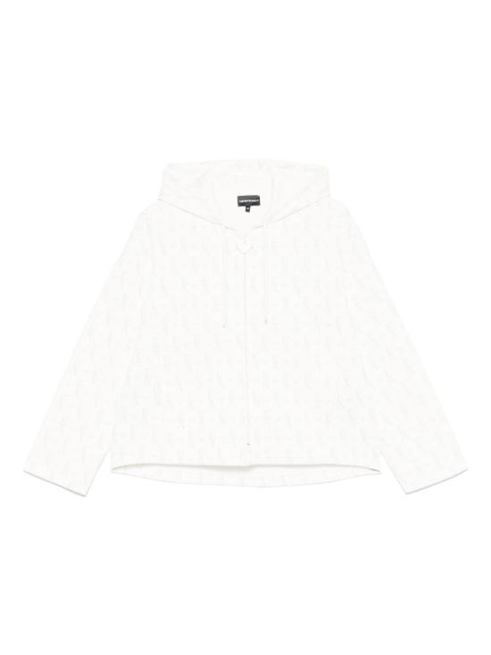 25SS 엠포리오 아르마니 후드 티셔츠 EW001026 AF10002F0009 White