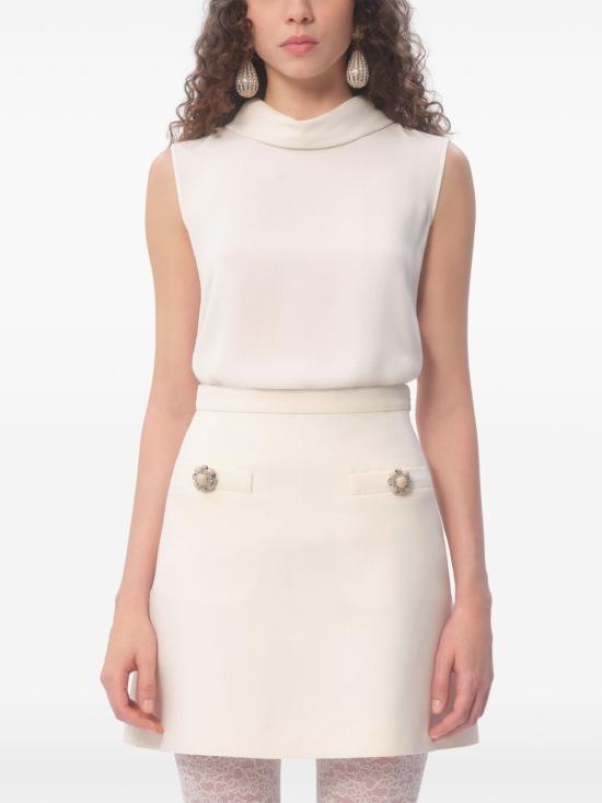 25SS 발렌티노 가라바니 민소매 티셔츠 BAEAA5 1MHA03 Ivory - VALENTINO GARAVANI