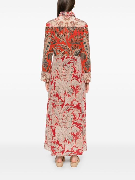 25SS 피에르루이마샤 롱 원피스 TRAPEZIO S AB12434 101515053 Brown - PIERRE LOUIS MASCIA