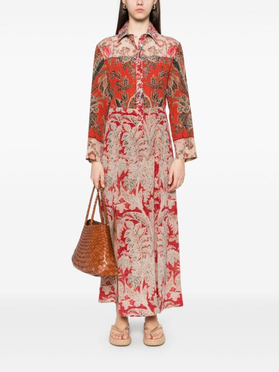 25SS 피에르루이마샤 롱 원피스 TRAPEZIO S AB12434 101515053 Brown - PIERRE LOUIS MASCIA