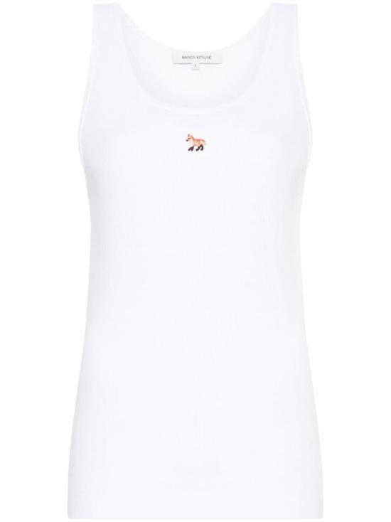 25SS 메종키츠네 민소매 티셔츠 MW00103 KJ0125P100 White