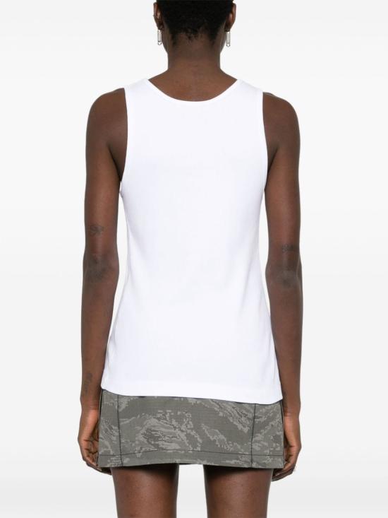 25SS 메종키츠네 민소매 티셔츠 MW00103 KJ0125P100 White - MAISON KITSUNE
