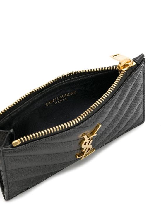 24FW 생로랑 지갑 607915 BOW011000 Black - SAINT LAURENT