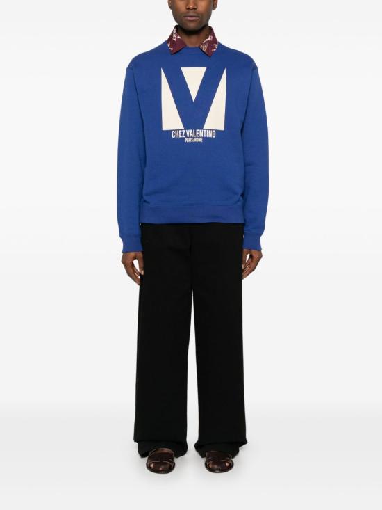 25SS 발렌티노 가라바니 긴팔 티셔츠 VMF28R AQBB01 Blue - VALENTINO GARAVANI