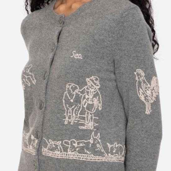  씨뉴욕 가디건 씨니에딘 팜 카디건 - SEA NY