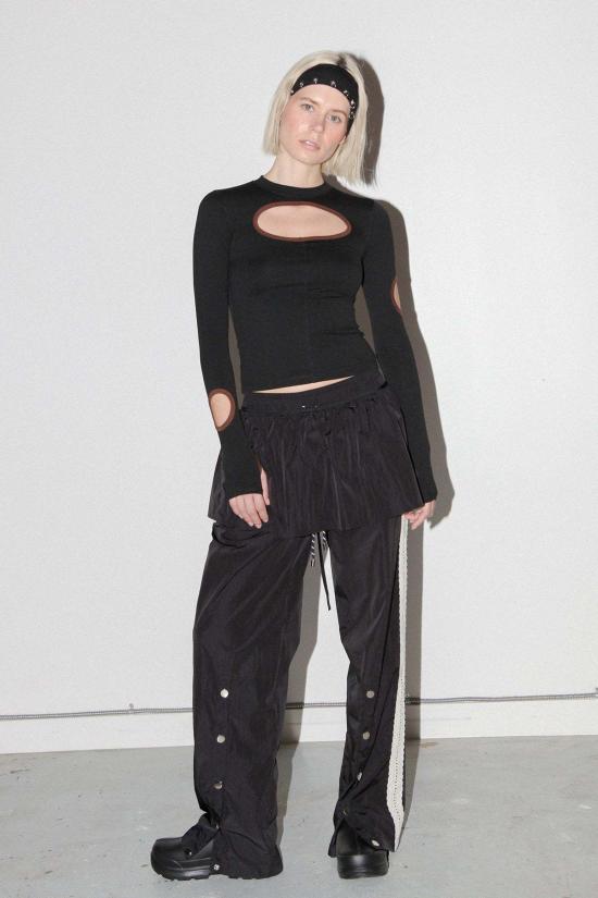  케이코 블라우스/셔츠 Kk Co 킥 베이스 레이어 오닉스 - KKCO