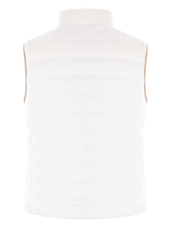 25SS 브루넬로 쿠치넬리 베스트 MG9277778 C7220 White - BRUNELLO CUCINELLI