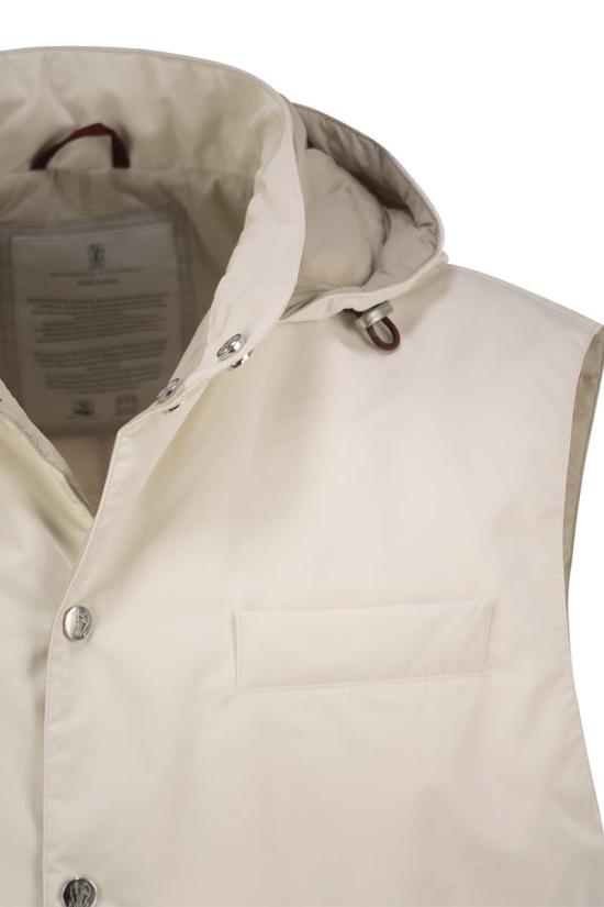 25SS 브루넬로 쿠치넬리 베스트 MD4796523 WHITE - BRUNELLO CUCINELLI