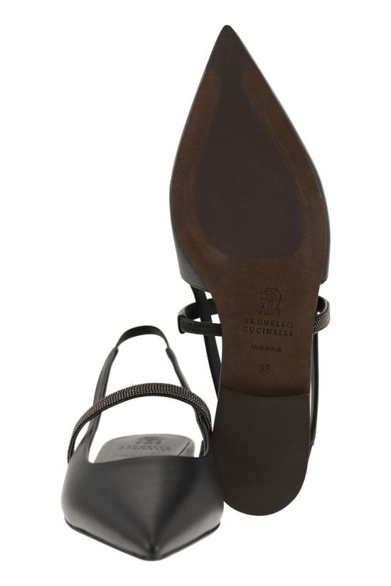 25SS 브루넬로 쿠치넬리 힐/펌프스 MZSKC2500C101 BLACK - BRUNELLO CUCINELLI