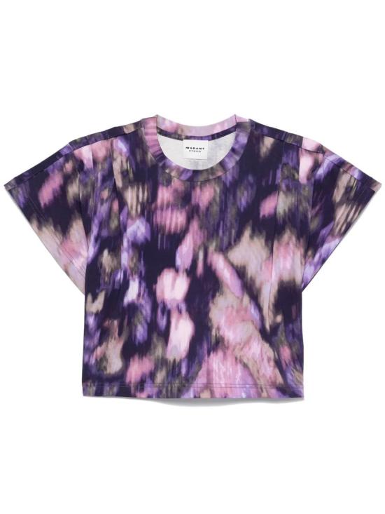 25SS 이자벨마랑에뚜왈 반팔 티셔츠 TS0144FAC1N09EPELI PURPLE LILAC