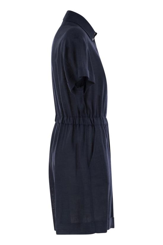 25SS 에르노 숏 원피스 TT000005D BLUE - HERNO