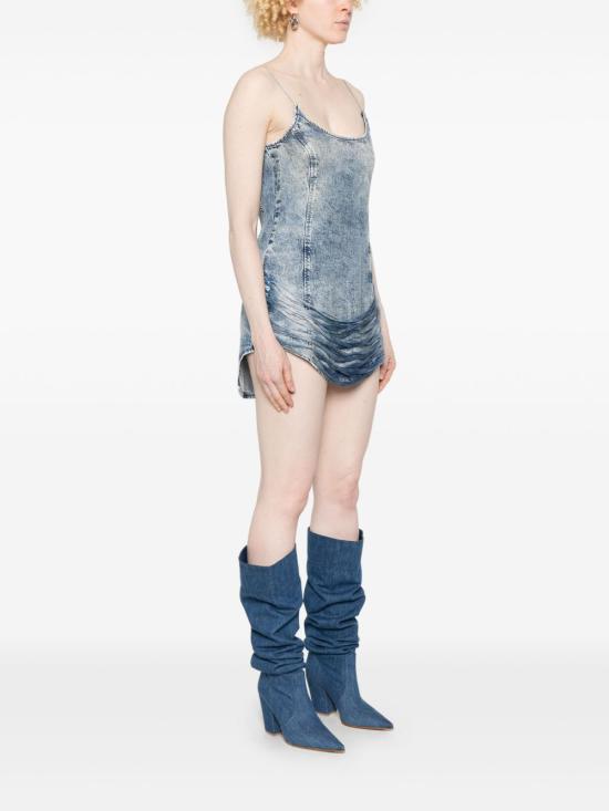 25SS 디젤 숏 원피스 A18964 0CMBP01 Clear Blue - DIESEL
