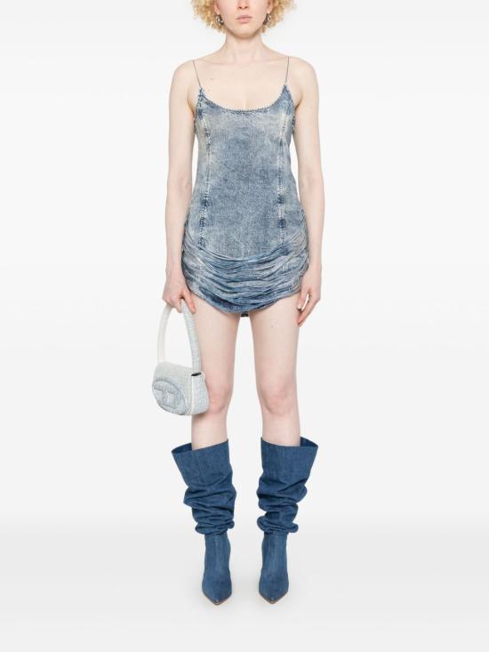 25SS 디젤 숏 원피스 A18964 0CMBP01 Clear Blue - DIESEL