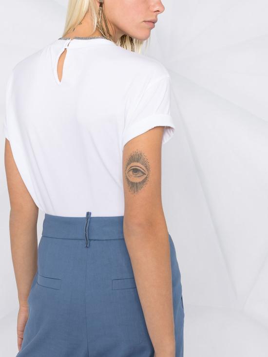 25SS 브루넬로 쿠치넬리 반팔 티셔츠 M0T18BD200 C159 White - BRUNELLO CUCINELLI