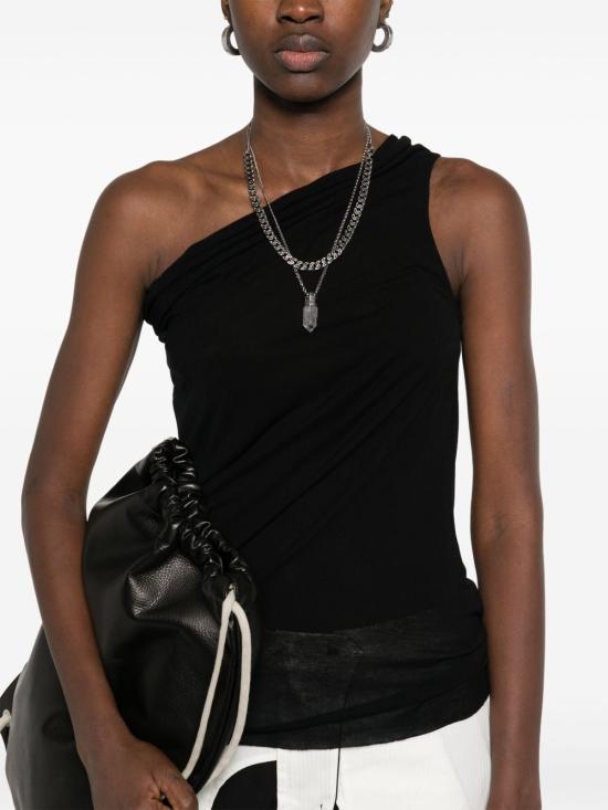 25SS 릭 오웬스 민소매 티셔츠 RP01E7138 JS09 Black - RICK OWENS