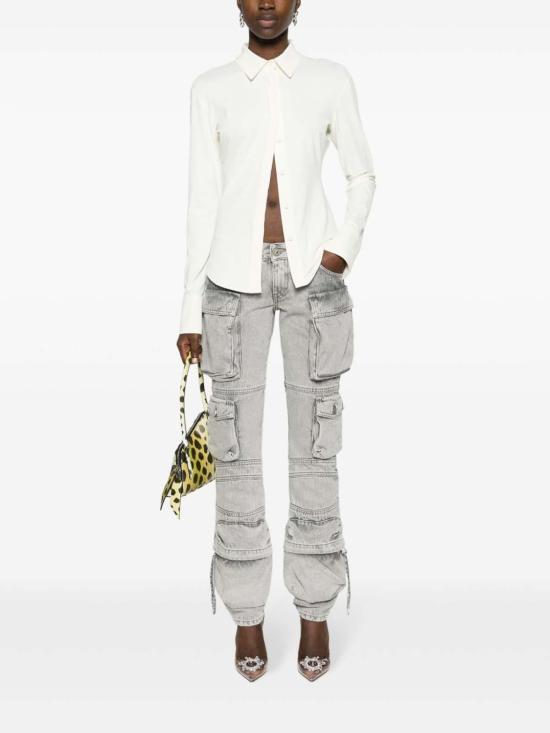 24FW 디 아티코 스트레이트 팬츠 241WCP113D070607 Grey - THE ATTICO