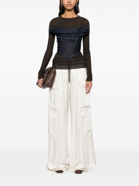 25SS 릭 오웬스 스트레이트 팬츠 RP01E7327 SCH41 Ivory - RICK OWENS