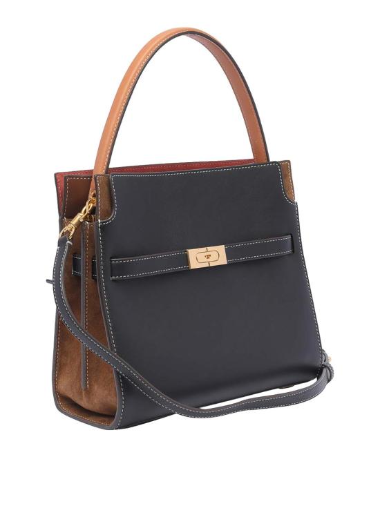 26SS 토리버치 스몰 리 리즈윌 더블백 61302001 Black - TORY BURCH
