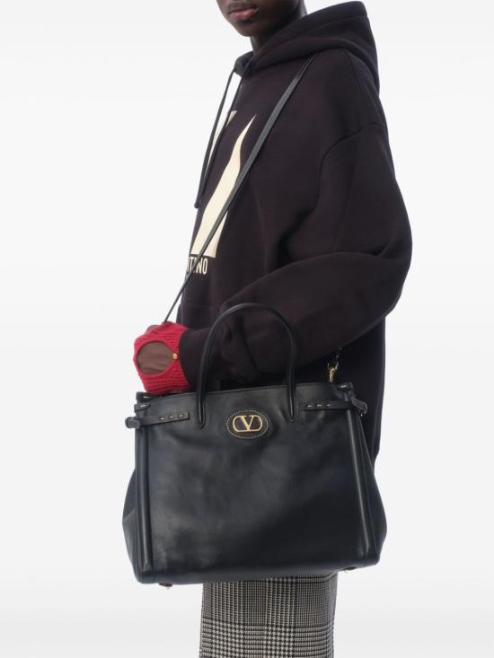 25SS 발렌티노 가라바니 후드 티셔츠 VMF28N AQA0NO Black - VALENTINO GARAVANI