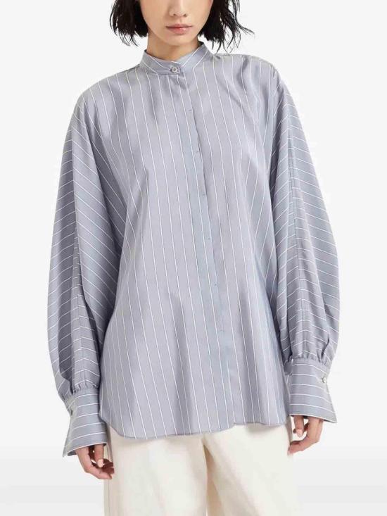  브루넬로 쿠치넬리 블라우스 MH770MP116C003 White - BRUNELLO CUCINELLI