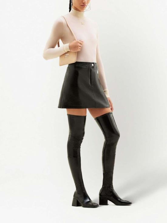  쿠레쥬 숏 스커트 PERCJU001VY00149999 Black - COURREGES
