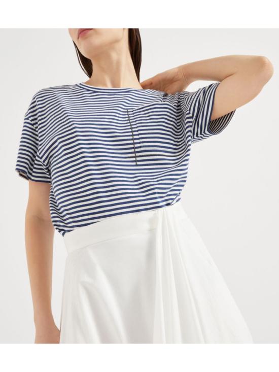 25SS 브루넬로 쿠치넬리 미디 스커트 M0F79G3812 C600 White - BRUNELLO CUCINELLI